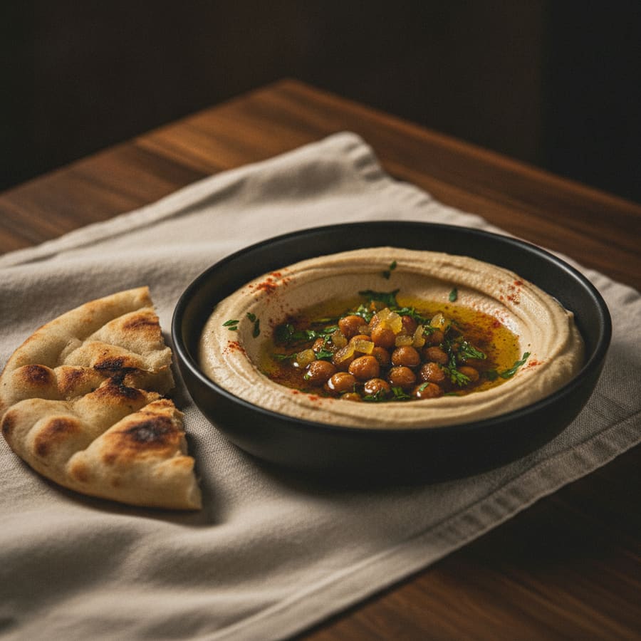 Houmous, citron confit